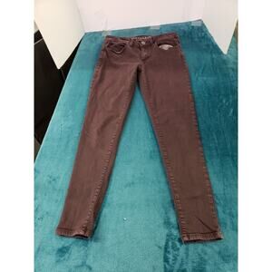 American Eagle Jeans Size 4 Womens Red Pants Stretch Denim Mid Rise Jegging